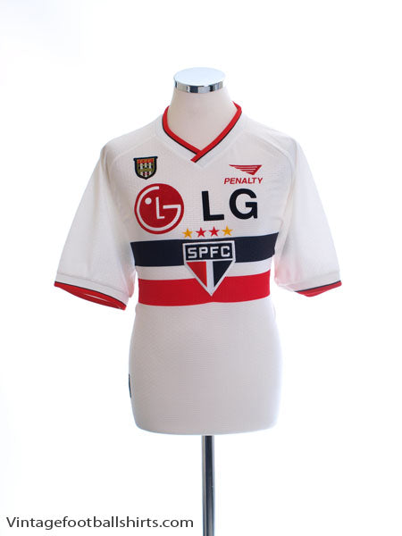 2000-01 Sao Paulo Home Shirt L Football Shirt