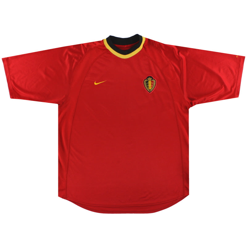 2000-02 Belgium Nike Home Shirt L Football Shirt