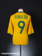 2000-02 Brazil Home Shirt Ronaldo #9 XL Football Shirt