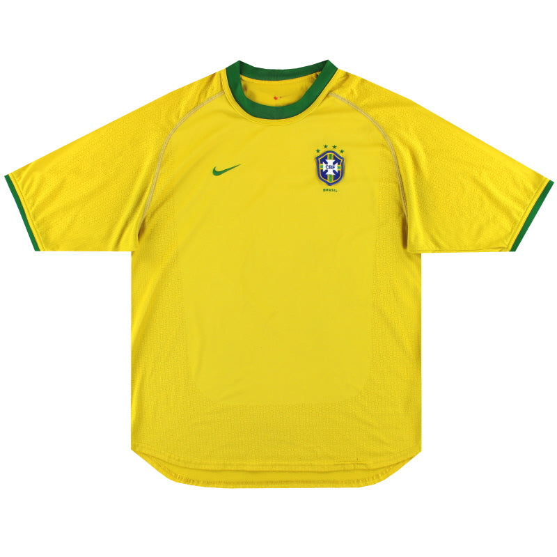 2000-02 Brazil Nike Home Shirt L Football Shirt