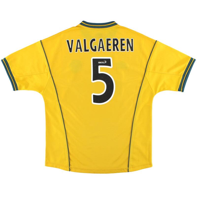 2000-02 Celtic Umbro Away Shirt Valgaeren #5 M Football Shirt