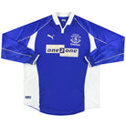 2000-02 Everton Puma Home Shirt L/S M Football Shirt