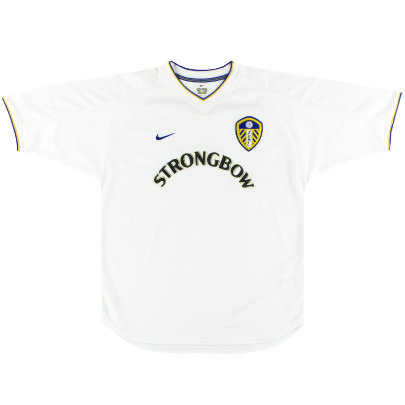 2000-02 Leeds Nike Home Shirt L Football Shirt