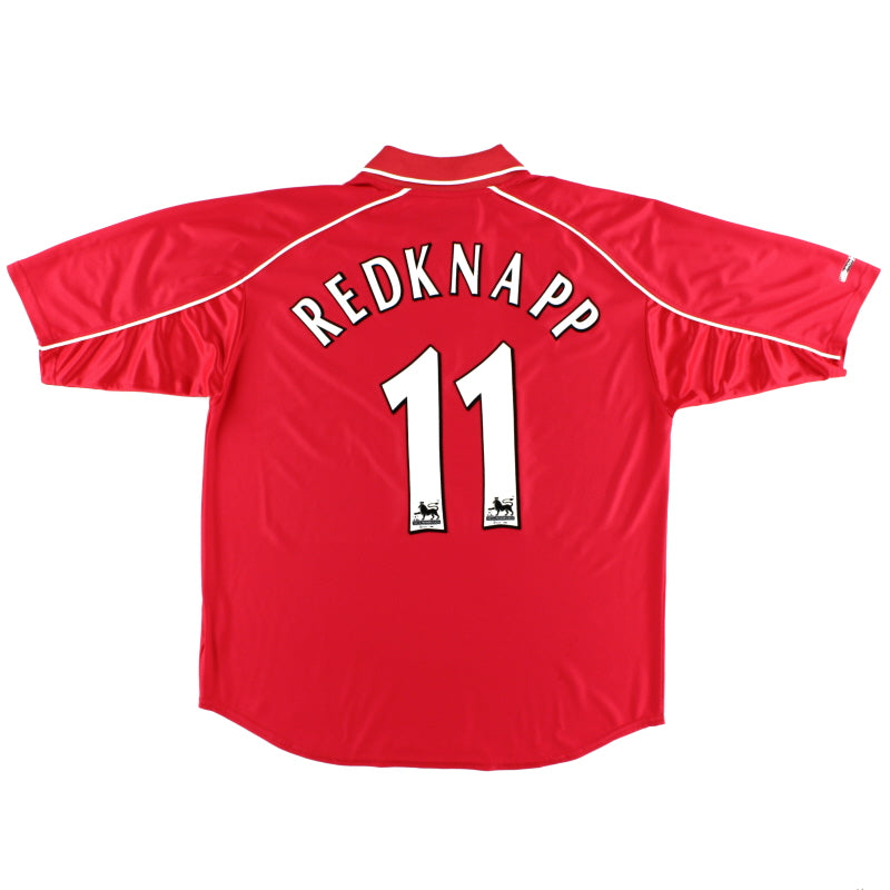 2000-02 Liverpool Reebok Home Shirt Redknapp #11 XL Football Shirt