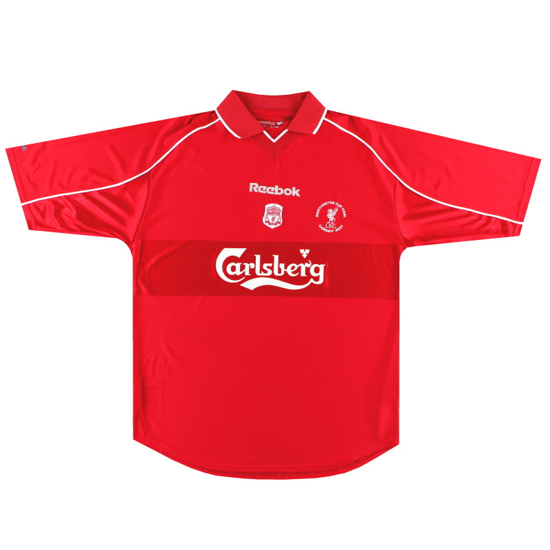 2000-02 Liverpool Reebok 'Cup Final' Home Shirt *Mint* L Football Shirt