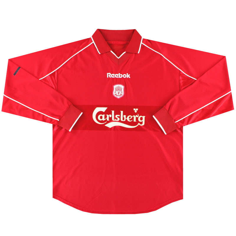 2000-02 Liverpool Reebok Home Shirt L/S L Football Shirt