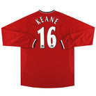 2000-02 Manchester United Umbro Home Shirt Keane #16 L/S XL Football Shirt