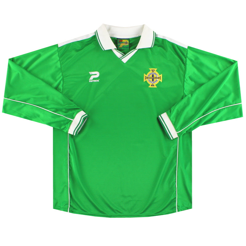 2000-02 Northern Ireland Patrick Home Shirt L/S XL Football Shirt