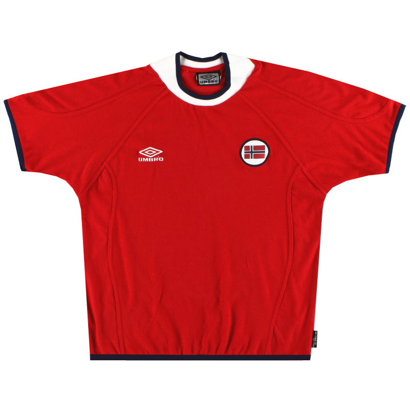 2000-02 Norway Umbro Home Shirt L Football Shirt