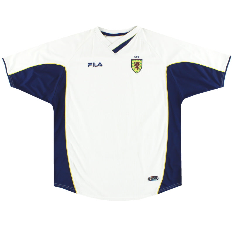 2000-02 Scotland Fila Away Shirt L Football Shirt