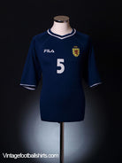 2000-02 Scotland Match Issue Home Shirt #5 XL Football Shirt