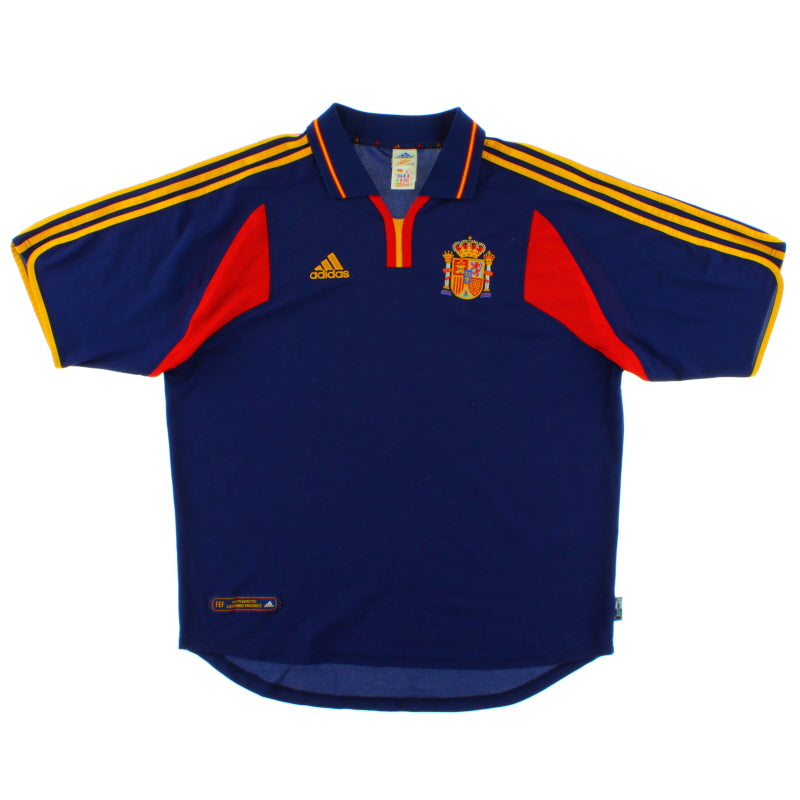 2000-02 Spain adidas Away Shirt L Football Shirt