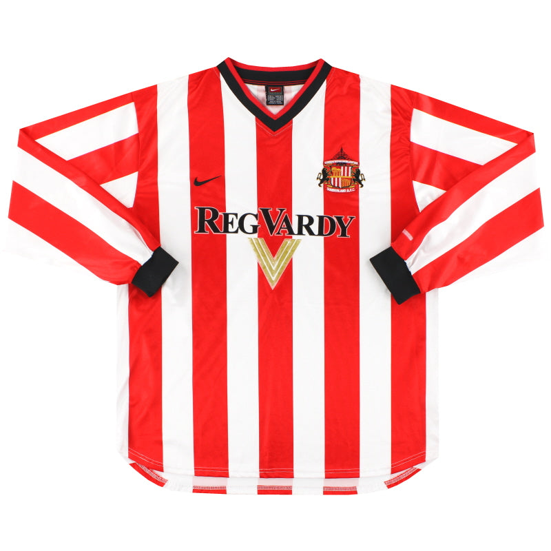 2000-02 Sunderland Nike Home Shirt L/S M Football Shirt