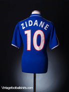 2000 France Home Shirt Zidane #10 XL Football Shirt