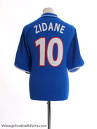 2000 France Home Shirt Zidane #10 XL Football Shirt