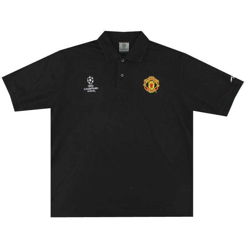 2000's Manchester United Champions League Polo Shirt XL Polo Shirt