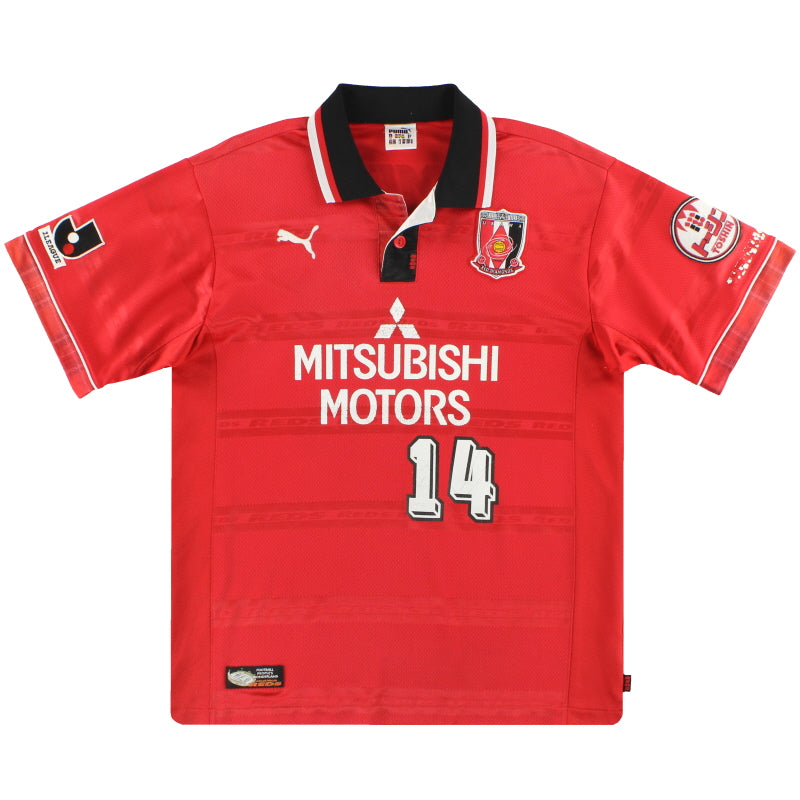 2000 Urawa Red Diamonds Puma Player Issue Home Shirt #14 L Football Shirt