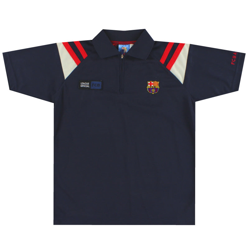 2000s Barcelona 1/4 Zip Polo Shirt S Polo Shirt