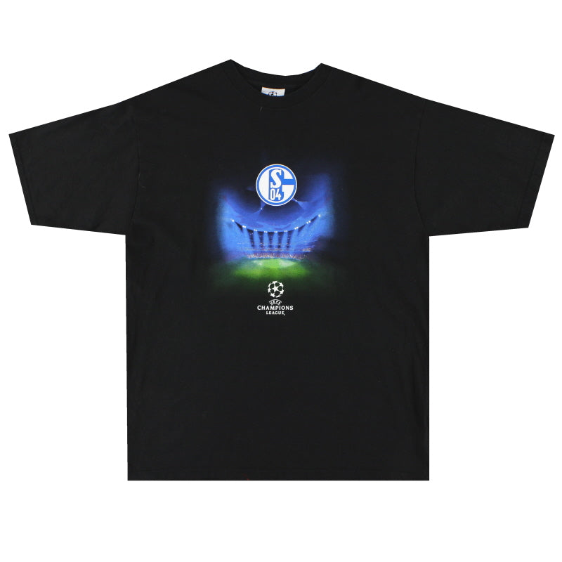 2000s Schalke Graphic Champions League Tee L T-Shirt