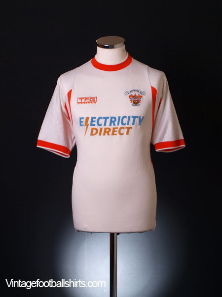 2001-02 Blackpool Away Shirt M Football Shirt