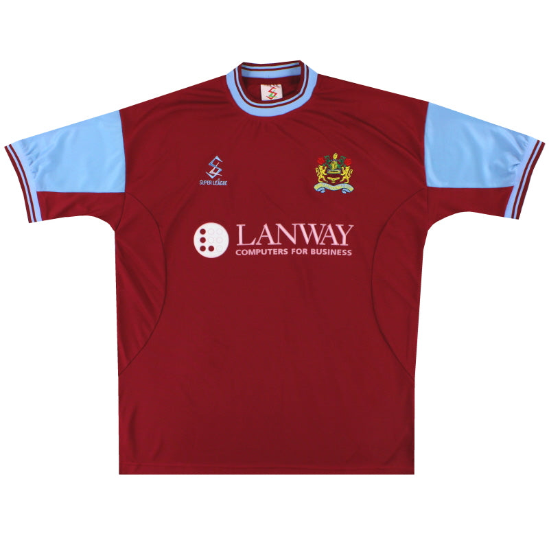 2001-02 Burnley Super League Home Shirt L Football Shirt