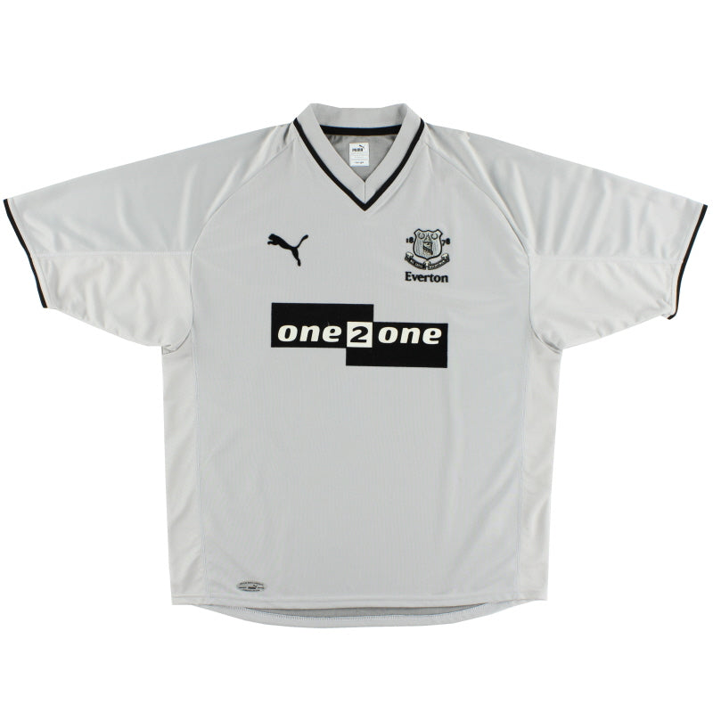 2001-02 Everton Puma Away Shirt XL Football Shirt