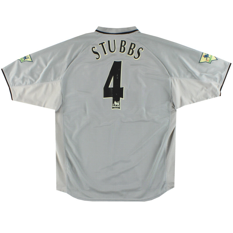 2001-02 Everton Puma Away Shirt Stubbs #4 L Football Shirt