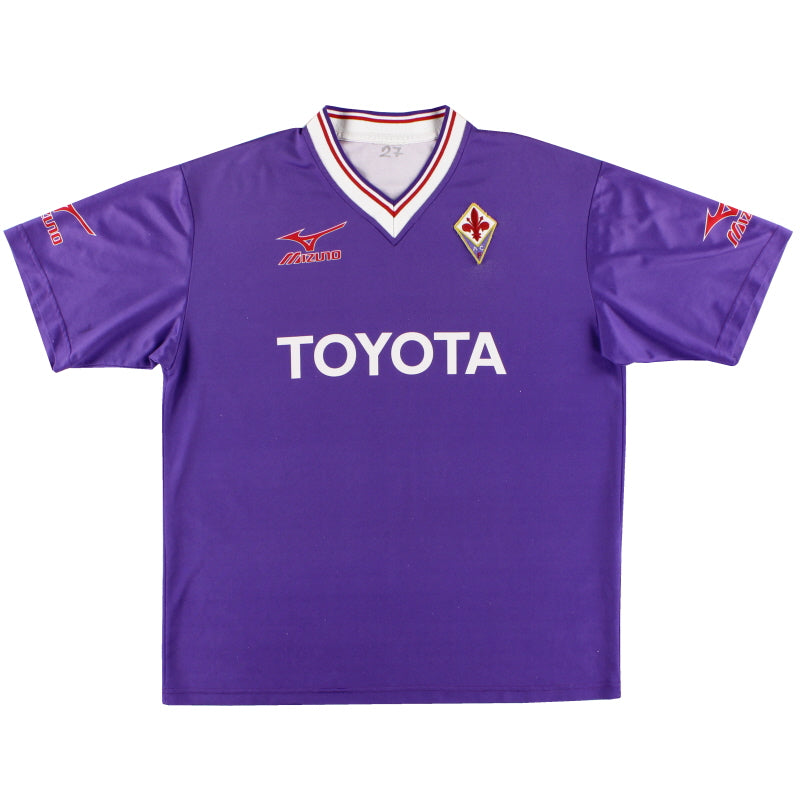 2001-02 Fiorentina Mizuno Training Shirt XL Training Shirt