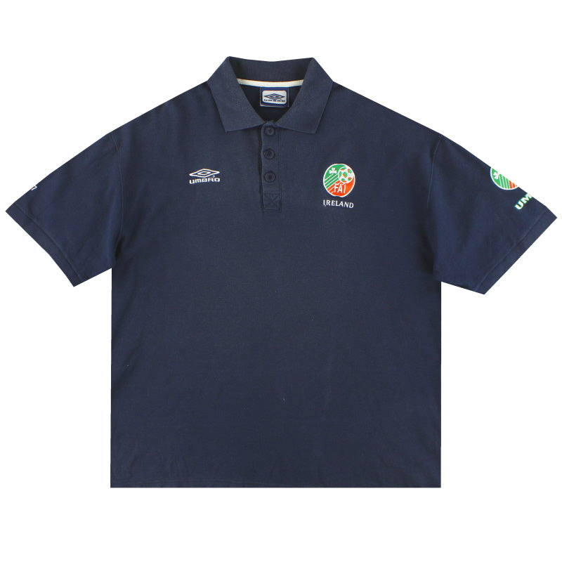 2001-02 Ireland Umbro Polo Shirt XL Polo Shirt