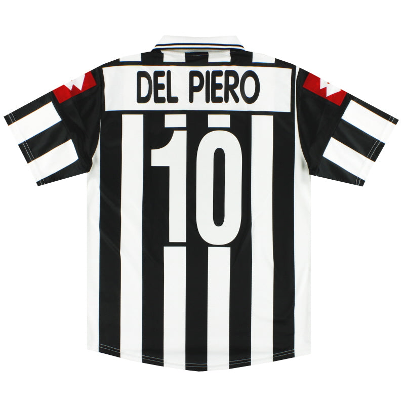 2001-02 Juventus Lotto European Home Shirt Del Piero #10 *As New* M Football Shirt