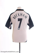 2001-02 Manchester United Centenary Away Shirt Beckham #7 M Football Shirt