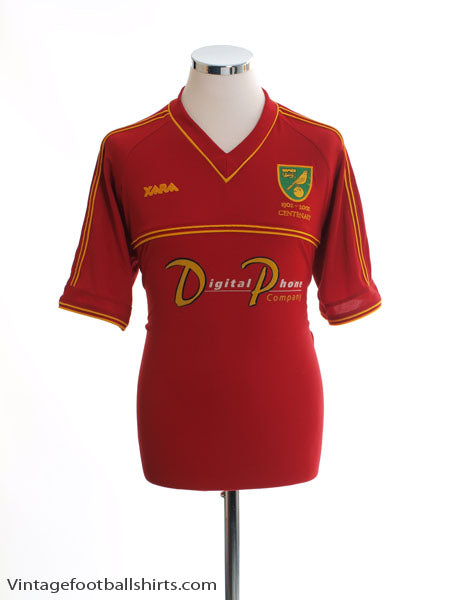 2001-02 Norwich City Centenary Away Shirt M Football Shirt