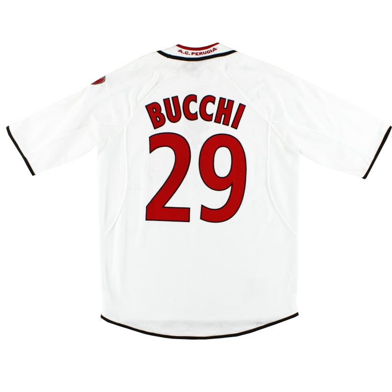 2001-02 Perugia Away Shirt Bucchi #29 XL Football Shirt