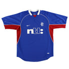 2001-02 Rangers Nike Home Shirt XL Football Shirt