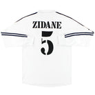 2001-02 Real Madrid adidas Centenary CL Home Shirt Zidane #5 L Football Shirt