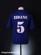 2001-02 Real Madrid Centenary Third Shirt Zidane #5 M Football Shirt