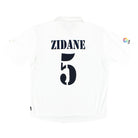 2001-02 Real Madrid adidas Centenary Home Shirt Zidane #5 XL Football Shirt