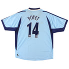 2001-02 Tottenham adidas Away Shirt Poyet #14 XL Football Shirt