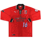 2001-02 Urawa Red Diamonds Puma Match Issue Home Shirt L/S #16 L Football Shirt