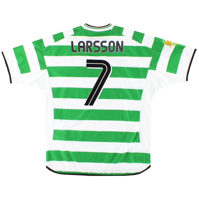 2001-03 Celtic Umbro 'Special Edition' Home Shirt Larsson #7 *w/tags* XL Football Shirt