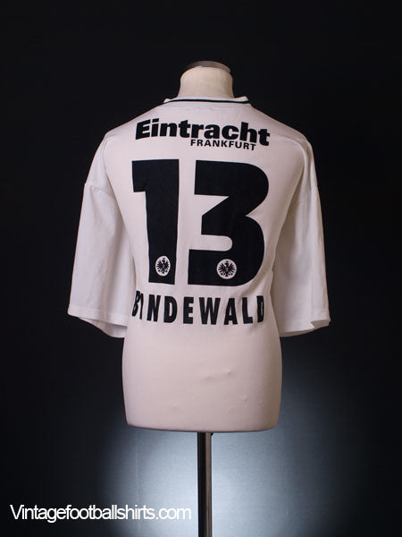 2001-03 Eintracht Frankfurt Away Shirt Bindewald #13 XL Football Shirt