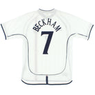 2001-03 England Home Shirt Beckham #7 M Football Shirt