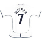 2001-03 England Home Shirt Beckham #7 L Football Shirt