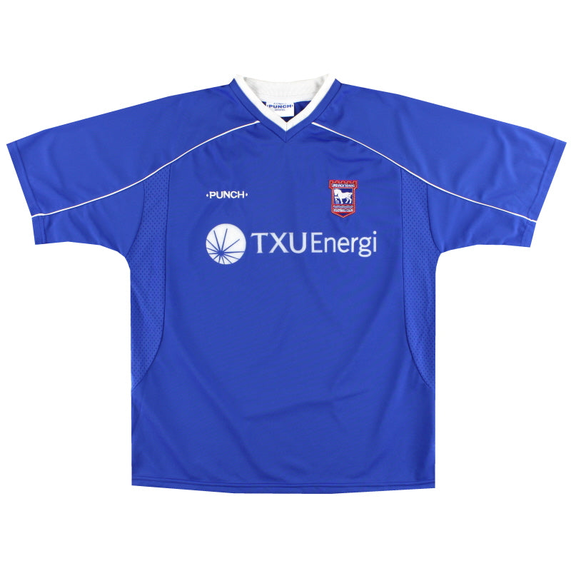 2001-03 Ipswich Punch Home Shirt XXL Football Shirt