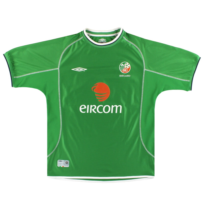 2001-03 Ireland Umbro Home Shirt M Football Shirt