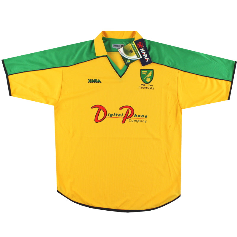 2001-03 Norwich City Xara Centenary Home Shirt *w/tags* L Football Shirt