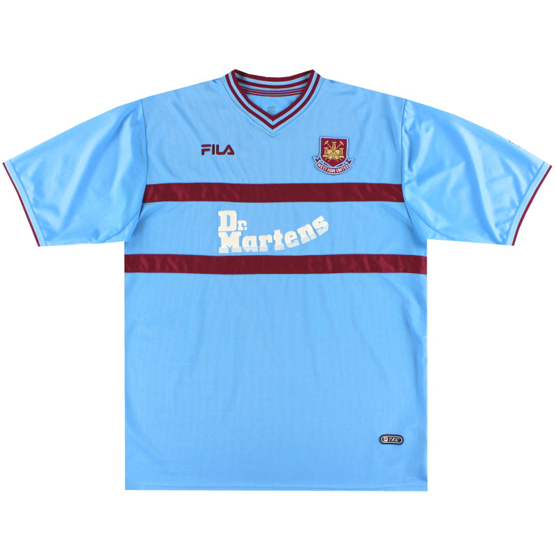 2001-03 West Ham Fila Away Shirt XXL Football Shirt