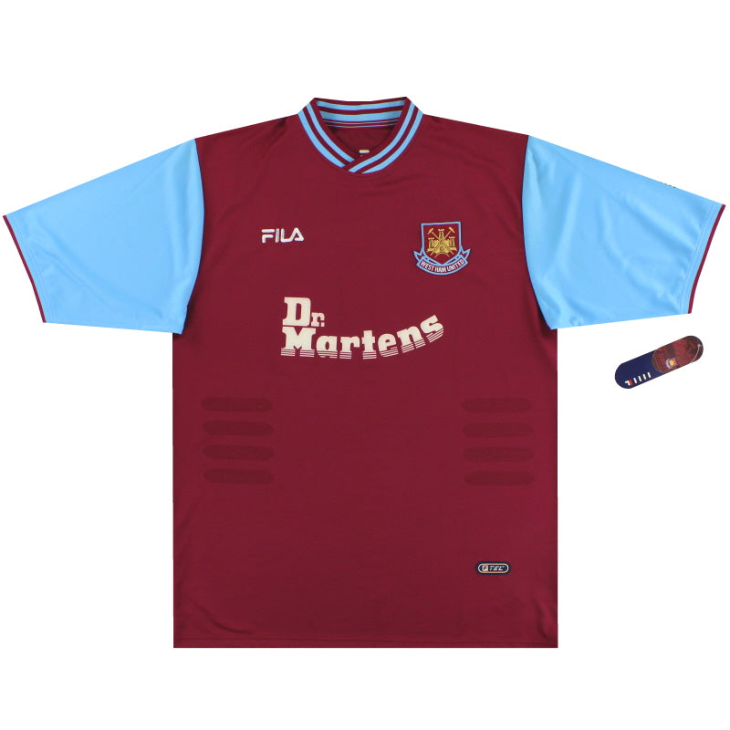 2001-03 West Ham Fila Home Shirt *w/tags* L Football Shirt