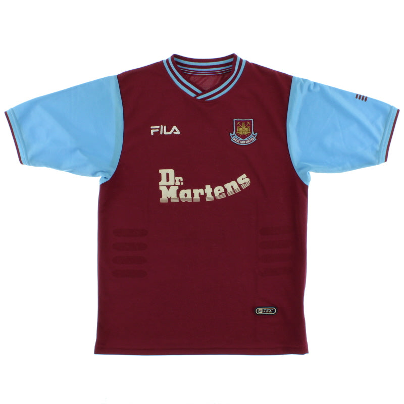 2001-03 West Ham Home Shirt Y Football Shirt