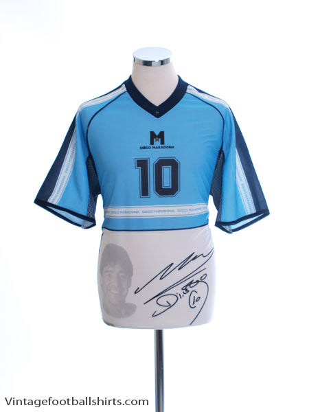 2001 Argentina Signed Maradona T-Shirt L T-Shirt